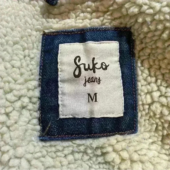 Vintage Denim Jacket  Sherpa lining. - Picture 5 of 5